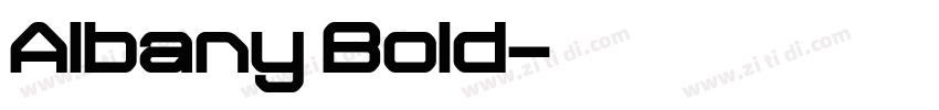 Albany Bold字体转换